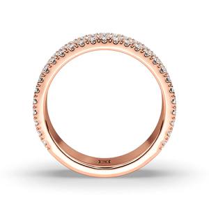 แหวนเพชรทองคำขาว 10K ดีไซน์ใหม่สำหรับทุกเพศ ทรงกลมเจียระไนแบบบริลเลียนท์ แหวนเครื่องประดับคุณภาพสูงสำหรับส่งออกทั่วโลก - Product Image 3