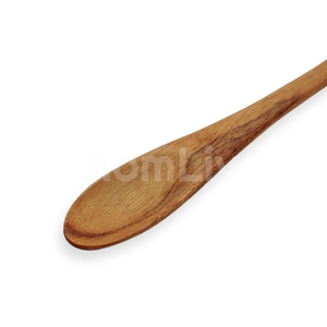 Cuillère longue en bois de teck Rosela, écologique et naturelle, sans peinture ni vernis, sans danger pour les aliments, certifiée Halal, personnalisable, pour mélanger (OEM) - Product Image 2