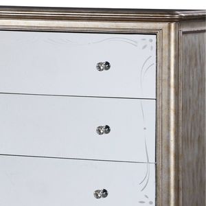 Esteban antico Champagne finitura camera da letto mobili elegante petto - Product Image 6