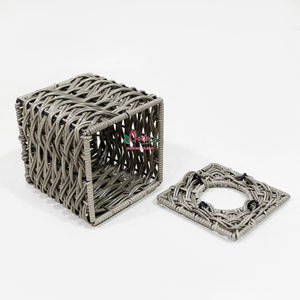 Caja de pañuelos ecológica hecha a mano de junco marino y jacinto de agua, artesanía natural para el hogar y la oficina, Vietnam Artex Dong Thap - Product Image 6