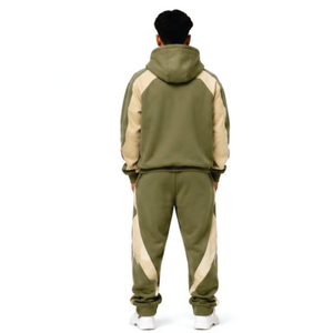 Ensemble survêtement personnalisé avec sweat à capuche et pantalon de jogging, logo imprimé en relief, streetwear, vêtements de sport, fabricant de marques privées, Pakistan - Product Image 2