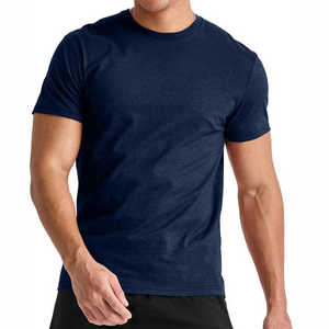 Good Quality Custom <b>Logo</b> Men's T-Shirts-Worsted Fabric Anti-Pilling Loose Fit Short Sleeve Casual Style - Product Image 3