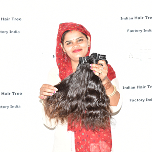 Extensiones de Cabello Humano Remy Ondulado Profundo Natural 100% Alineado con la Cutícula, Paquete de 100g, Cabello Indio Rizado Negro para Tejer, Venta al por Mayor - Product Image 5