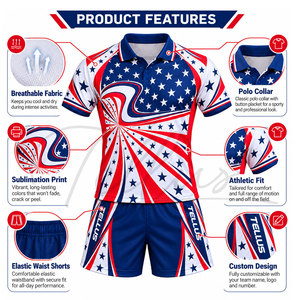 Camiseta de rugby personalizada 100% poliéster transpirable para hombre, uniforme de rugby para adultos para deportes - Product Image 6