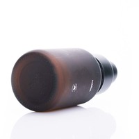 Bouteille de nettoyage vide 200ml 250ml Distributeur de savon en mousse de verre ambré givré Bouteille en verre à pompe à mousse de 8 oz