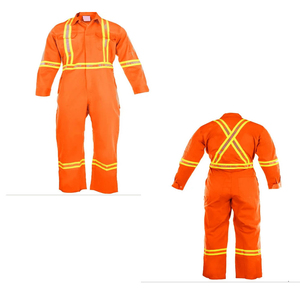 <b>Men's</b> Navy Blue <b>Work</b> Coverall With Reflective Stripes Cotton Material High Visibility Safety <b>Overalls</b> - Product Image 5
