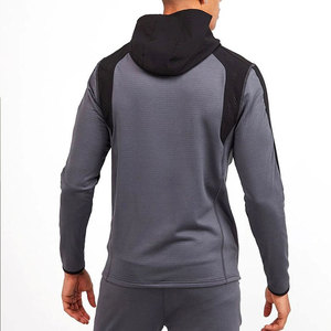 Full <b>Zip</b> Hoodie Jogger Tracksuits for Men Custom Logo Running Sportswear Sweat Suit Jogging Suit Custom Breathable Tracksuit - Product Image 5