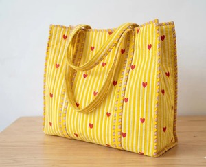 Cotton <b>Tote</b> Bag Handmade Eco Friendly Reusable Shopping Bag Quilted Carry Bag For Daily Use And Travel At Factory Price - Product Image 1