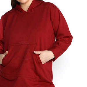 Sudadera con Capucha Extra Grande para Mujer, Estilo Casual, Mezcla de Algodón, para Colecciones de Guardarropa Modernas - Product Image 2
