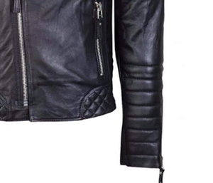 Blouson en cuir pour homme, style motard, classique, marron, effet vieilli, pour moto et course automobile, personnalisable avec le nom de l'équipe - Product Image 4