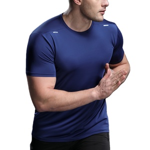 เสื้อยิมสำหรับผู้ชายแบบแห้งเร็วชุดวิ่งชุดฟิตเนสคอมโบเสื้อรัดรูปกล้ามเนื้อเสื้อยืดเปล่าสำหรับกันลม - Product Image 2