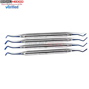 Blue <b>Titanium</b> Composite Filling Set 4Pcs Dental Composite Filling Restorative Hand Tools Laboratory Dentist Medic Instruments - Product Image 3