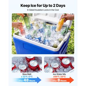 Frigo Portatile Rigido con Ruote da 45QT, Resistente alle Perdite, Ritenzione del Ghiaccio fino a 48 Ore - Product Image 2