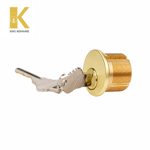 Cylindre de serrure à mortaiser 28 mm, rainure SX, laiton poli, faible MOQ, service personnalisé disponible - Product Image 5