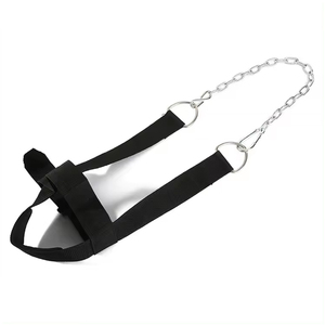Adjustable Anti-Slip Weight Lifting Neck <b>Training</b> <b>Head</b> Harness with Neoprene Chain Belts Custom Design Logo Fitness Gym Harness - Product Image 6