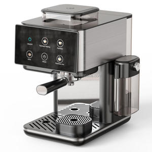 Macchina da Caffè Italiana Completamente Automatica in Acciaio Inox Francese, 20 <span class=keywords><strong>Bar</strong></span> di Pressione, Macchina per Espresso e Cappuccino con Macinacaffè e Serbatoio Latte da 250ml - Product Image 5