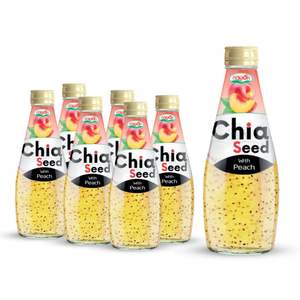 Bebidas de Jugo Saludables en Botellas de Vidrio de 290 ml, Jugo de Granada con Semillas de Chía, Botella de Jugo Puré, Fabricante en Vietnam, HALAL ISO - Product Image 2