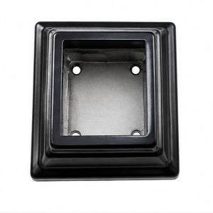 Cache-pied carré pour rampe d'escalier, support métallique pour main courante, base de marche pour escalier moderne et balcon - Product Image 3
