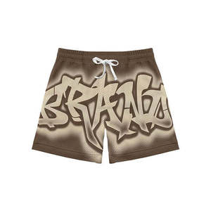 Premium Quality Sublimation Breathable <b>Knee</b>-<b>Length</b> Drawstring Closure Flame Pattern <b>Shorts</b> 100% Polyester <b>for</b> <b>Men</b> Comfortable - Product Image 2
