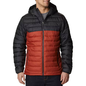 Chaqueta de lona con capucha para hombre, a la moda, de nailon y poliéster, rellena de poliéster, cortavientos, impermeable, para invierno - Product Image 2