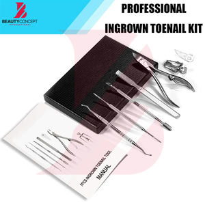 Kit personnalisé d'élimination des ongles incarnés, outils de podologie, coupe-ongles, lime à ongles, ciseaux à cuticules, instruments de soin des pieds - Product Image 2