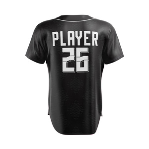 Maillots de baseball personnalisés pour femmes grandes tailles à manches courtes imprimés numériquement 100% polyester respirant à séchage rapide et anti-humidité - Product Image 2