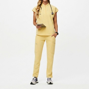 Nurse <b>Scrubs</b> <b>Set</b> Custom Logo Breathable Medical Uniform Comfortable Hospital Workwear OEM Bulk Supplier <b>Scrub</b> Suits - Product Image 5