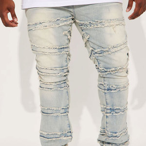 Jeans baggy vintage personnalisables de haute qualité pour hommes, style streetwear, denim délavé, style Y2K hip-hop, unisexe - Product Image 4