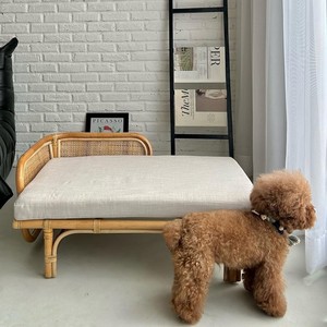 Cama premium para perros, muebles de ratán para mascotas de fabricante vietnamita, camas naturales para gatos de la más alta calidad - Product Image 4