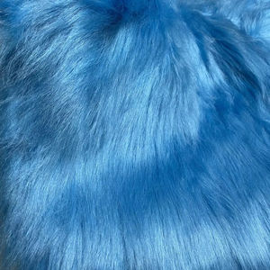 ผ้าขนสัตว์เทียมอะคริลิกโพลีเอสเตอร์สีน้ำเงินอาร์กติก ขนยาว 100 มม. คุณภาพสูงจากประเทศไทย - Product Image 1
