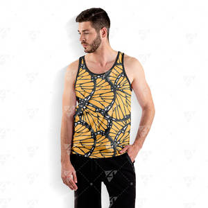 Débardeur sans manches pour homme de haute qualité, léger, en coton doux, respirant, confortable, séchage rapide, écologique, impression personnalisée - Product Image 6