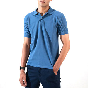 Chemises Polo Homme Vente Directe Usine Meilleure Qualité Chemises Homme Anti-Plis en Coton Biologique 100% Tricoté avec Broderie Logo Personnalisé - Product Image 2