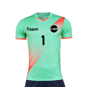 Proveedor directo de fábrica, uniforme de fútbol sublimado personalizado, último modelo de conjunto de camiseta y pantalones cortos de fútbol para ropa deportiva. - Product Image 4