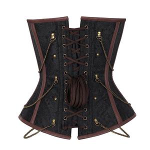 คอร์เซ็ตของผู้หญิงวินเทจชุดกระชับสัดส่วนเซ็กซี่แบบโอเวอร์บัสเทจคอร์เซ็ทผ้าบอร์เคดระบายอากาศทันสมัยสำหรับขนาดใหญ่พิเศษ - Product Image 3