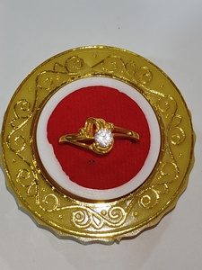 แหวนทองคำแท้ 22k สำหรับผู้ชาย/ผู้หญิง งานฝีมือแท้ สไตล์อินเดีย เครื่องประดับงานแต่งงาน งานเลี้ยง หรูหรา โดดเด่น - Product Image 4