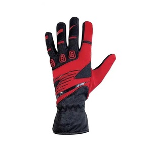Guantes de Carreras Impermeables Ligeros de Dedo Completo con Recubrimiento de PU Antideslizantes para Hombre, para Karting al Aire Libre, Invierno, Rojo y Negro, Cierre de Gancho y Bucle - Product Image 2