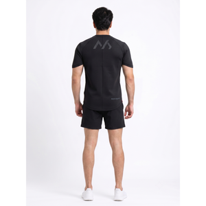 เสื้อยืดเทคแวร์ผู้ชาย 280GSM ผ้าบอนด์สเปเซอร์แบบมินิมอล สำหรับออกกำลังกายหรือดำน้ำ พร้อมบริการผลิตโลโก้ตามสั่ง รับผลิตแบบ OEM ปรับแต่งได้ - Product Image 2