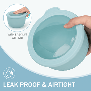 8-Piece Plastic Mixing <b>Bowl</b> <b>Set</b> with Lids Nesting <b>Bowls</b> for Space-Saving Storage Meal Prep Dinnerware - Product Image 4