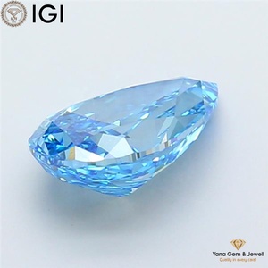 เพชร CVD สีฟ้าสดใส ระดับความสะอาด VS1 รูปทรงลูกแพร์ 4.00 กะรัต พร้อมใบรับรอง IGI สำหรับเครื่องประดับแบบโซลิแทร์ - Product Image 3