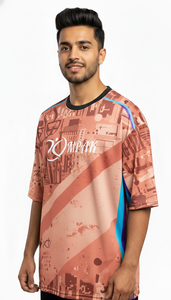 เสื้อยืดโอเวอร์ไซส์พิมพ์ลายสไตล์พรีเมียมสำหรับผู้ชาย ลุคสบายๆ ทันสมัย - Product Image 4