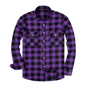 Camisa de Franela para Hombre de Buena Calidad, Personalizable, Ecológica, de Algodón/Lana, Casual, Antiarrugas, de Alta Calidad, Superventas - Product Image 6