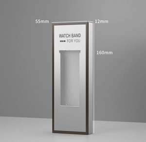 Caja de Embalaje de Plástico para Correa de Reloj Inteligente con Logotipo Personalizado, Caja de Almacenamiento y Exhibición de Papel Universal para Correa de Cuero/Metal - Product Image 4