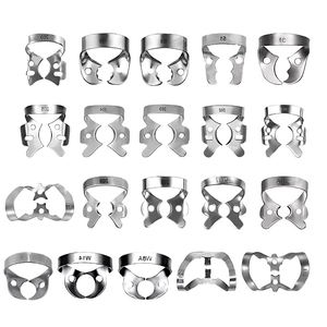 Ergonomic Manual Stainless Steel Dental Rubber Dam Clamps Set CE Certified Class I Endodontic by Dentavex - Product Image 3