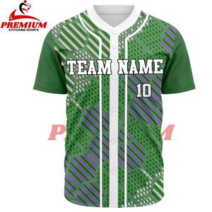 เสื้อเบสบอลแบบซับลิเมชั่นสั่งทำราคาถูกขายดีที่สุด ผ้าโพลีเอสเตอร์ 100% ออกแบบเองได้ตามสั่ง ขนาด OEM แห้งเร็ว - Product Image 6