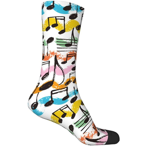 ถุงเท้ากีฬาแบบซับลิเมชั่นสั่งทำขายส่ง ถุงเท้ากีฬาโพลีเอสเตอร์แบบครูว์ พิมพ์ลายดิจิตอล 360 องศา พร้อมโลโก้ รับผลิตแบบ OEM สำหรับทุกเพศ จำนวนมาก - Product Image 2