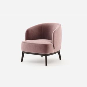 Fauteuil lounge contemporain en tissu, style nordique, pour villa et appartement - Product Image 3