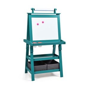 3-in-1 Double Sided Green Art Easel with <b>Storage</b> <b>Drawing</b> Toys for Kids - Product Image 2