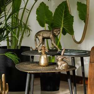 Bol décoratif en métal ananas fait main, design glamour poli, idéal pour la décoration intérieure et les cadeaux - Product Image 4