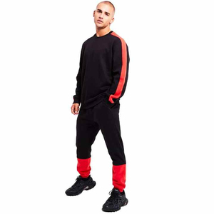 Conjunto Deportivo de Manga Larga para Hombre, 100% Algodón Grueso, Talla Grande, Transpirable, Diseño Moderno, Cuello Redondo, para Invierno - Product Image 3
