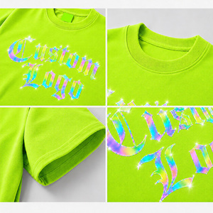 เสื้อยืดโอเวอร์ไซส์สีเขียวนีออนแบบกำหนดเองพร้อมลายพิมพ์กราฟิก 3 มิติ |   ผู้ผลิตเสื้อยืดผ้าฝ้ายลำลองสไตล์สตรีทแวร์สำหรับทุกเพศ - Product Image 6